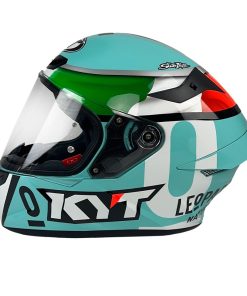 CAPACETE KYT TT-COURSE REPLICA LEOPARD ITÁLIA TRICOLORE