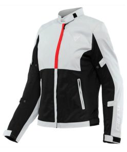 CASACO DAINESE SENHORA RISOLUTA AIR TEX CINZA CLARO, PRETO E VERMELHO FLUOR