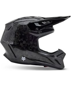 Alternative view of Capacete Fox V3 RS Carbon Solid Preto